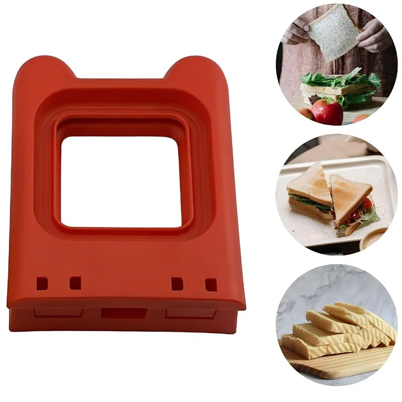 2-in-1 Sandwich Cutter & Sealer | Kids Bread Cutter, Decruster & Uncrustable Sandwich Maker | Random Color